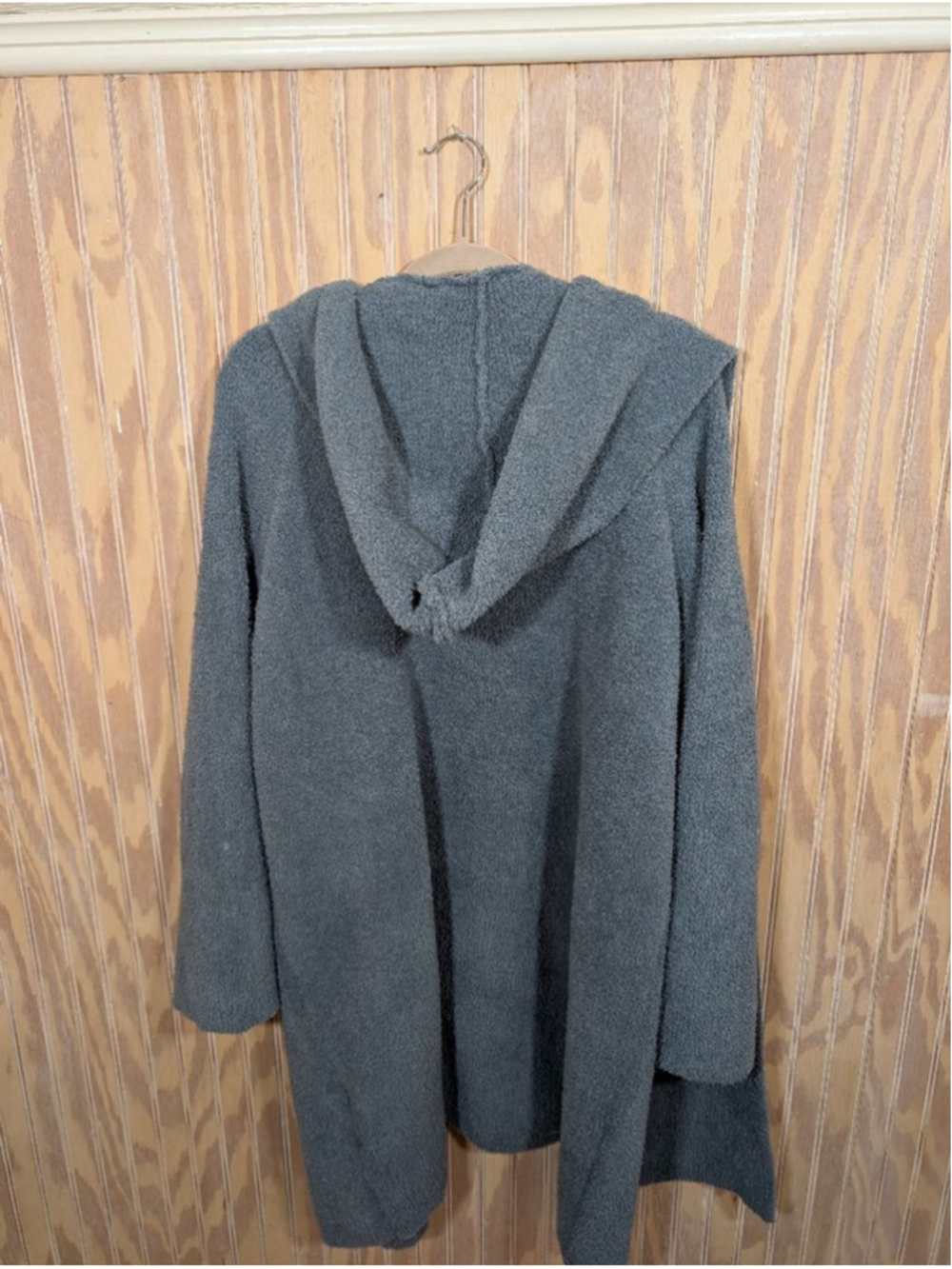 NWOT Barefoot Dreams Cozy Chic Hooded Blue Long Coatigan 3X - Picture 7 of 7